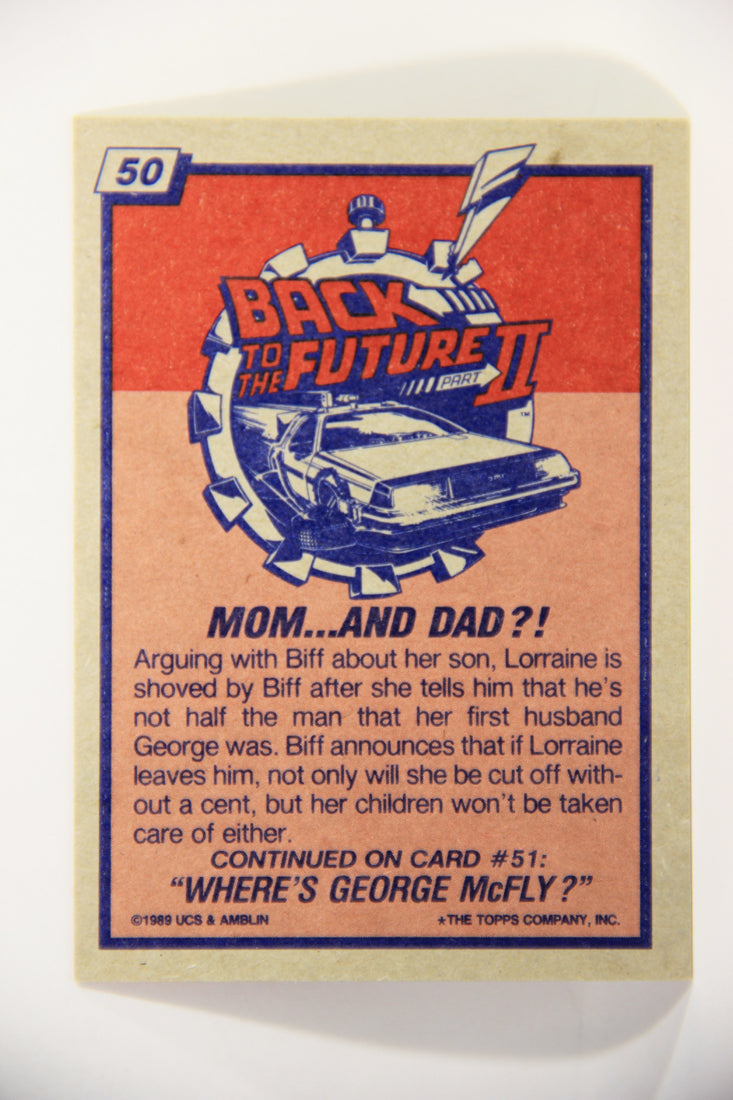 Back To The Future II 1989 Trading Card #50 Mom And Dad L016187