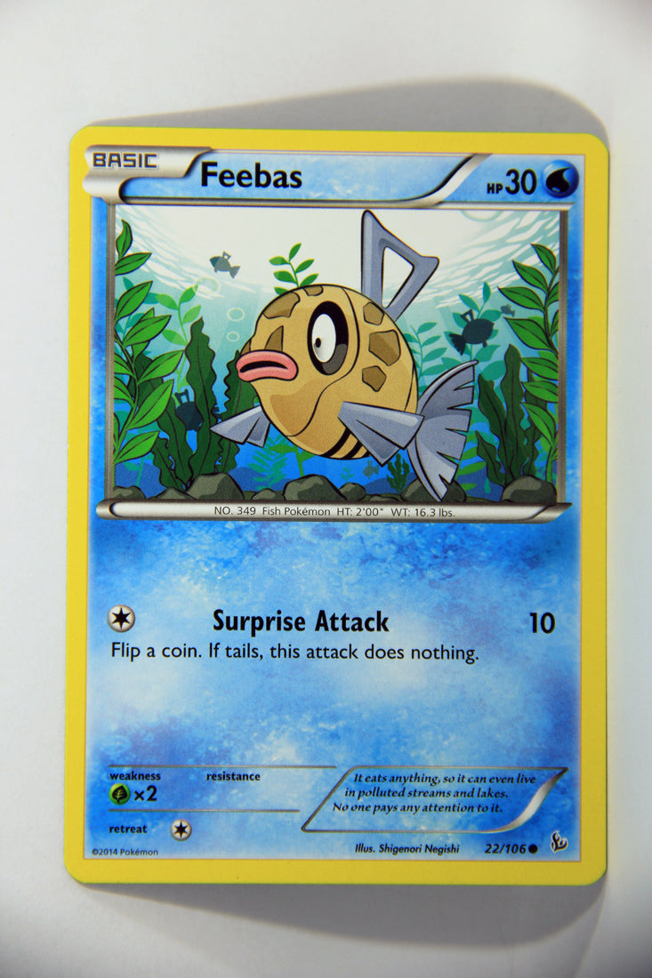 2014 Pokmon TCG #22/106 Feebas - Flashfire Common ENG L016190 AGS Collectibles 2014 Pokmon TCG #22/106 Feebas - Flashfire Common ENG L016190 AGS Collectibles
