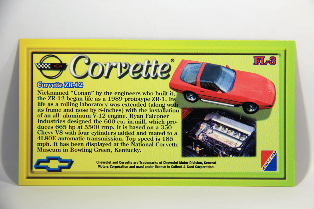 Corvette Heritage Collection 1996 Fast Lane Foil Card #FL-3 - Corvette ZR-12 L016211