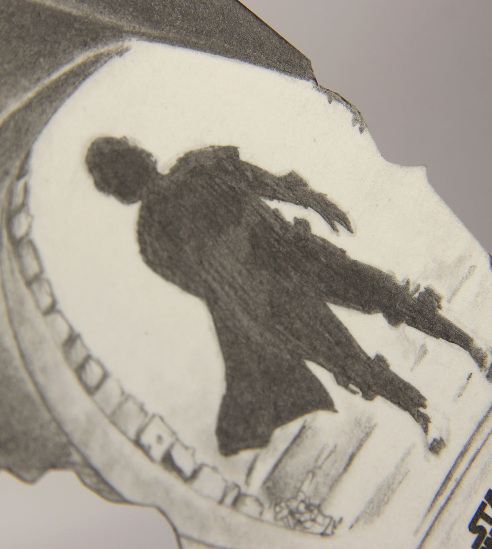 SW The Mandalorian Beskar Edition IG-11 Die-Cuts Sketch Card Karl Jones Signed L016229