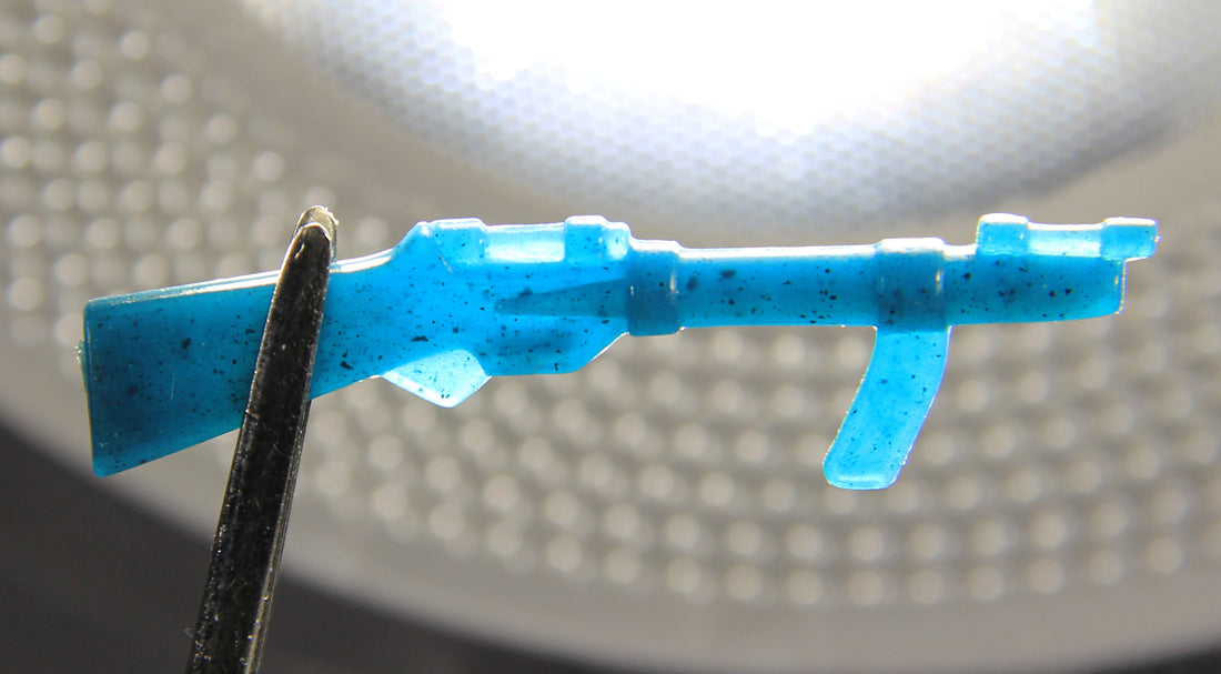 Star Wars Bossk Rifle Original Accessory V2 / M2-a Smile Greenish Blue 1980 ESB L016238