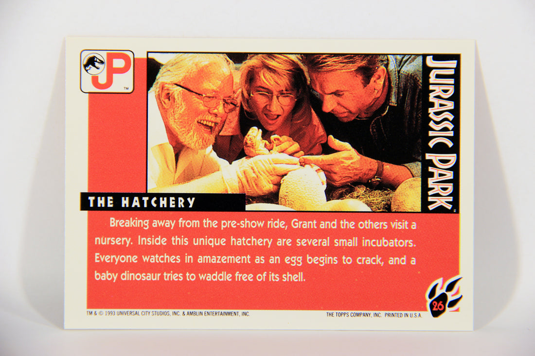 Jurassic Park 1993 Trading Card #26 The Hatchery ENG Topps L016277