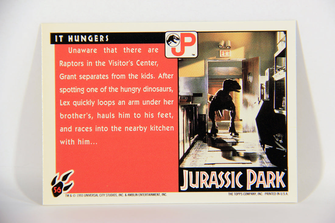 Jurassic Park 1993 Trading Card #56 It Hungers ENG Topps L016307