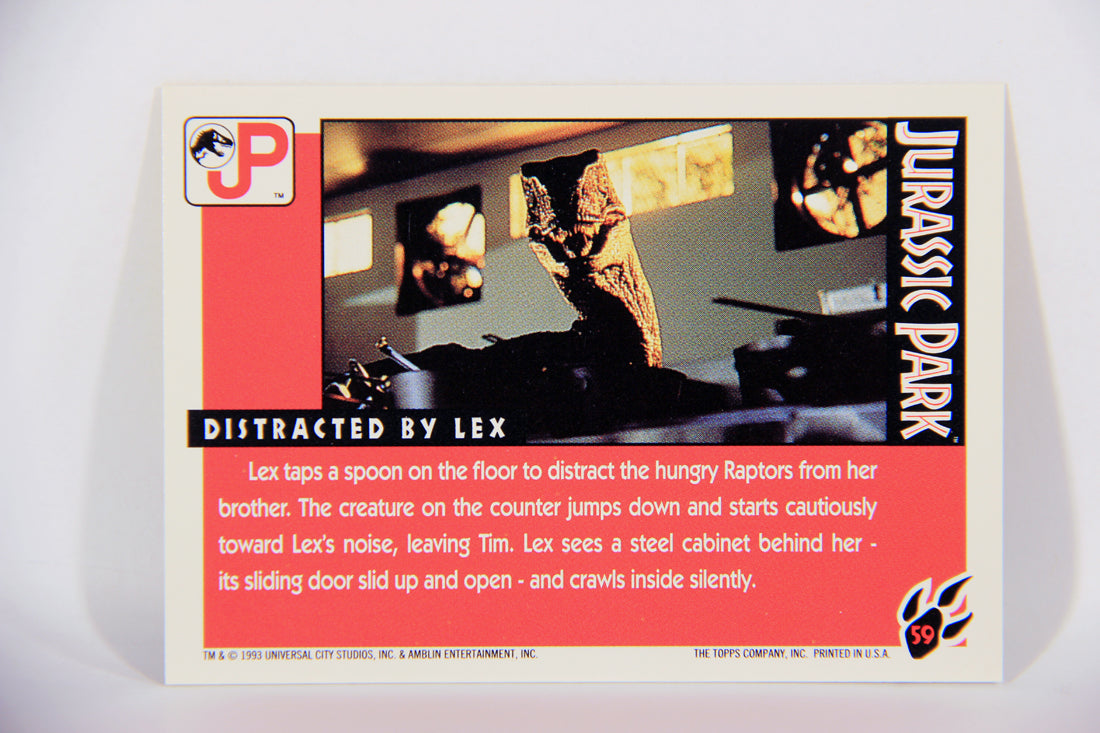 Jurassic Park 1993 Trading Card #59 Distracted By Lex ENG Topps L016310