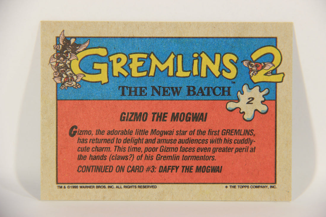 Gremlins 2 The New Batch 1990 Trading Card #2 Gizmo The Mogwai ENG L016341