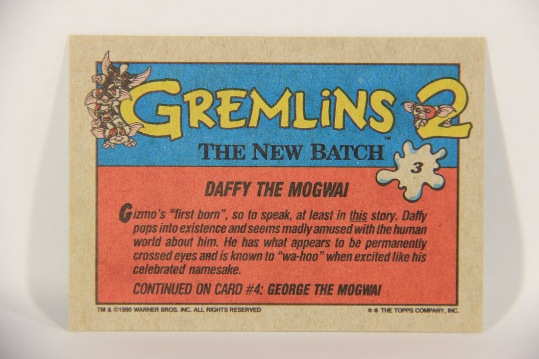 Gremlins 2 The New Batch 1990 Trading Card #3 Daffy The Mogwai ENG L016342