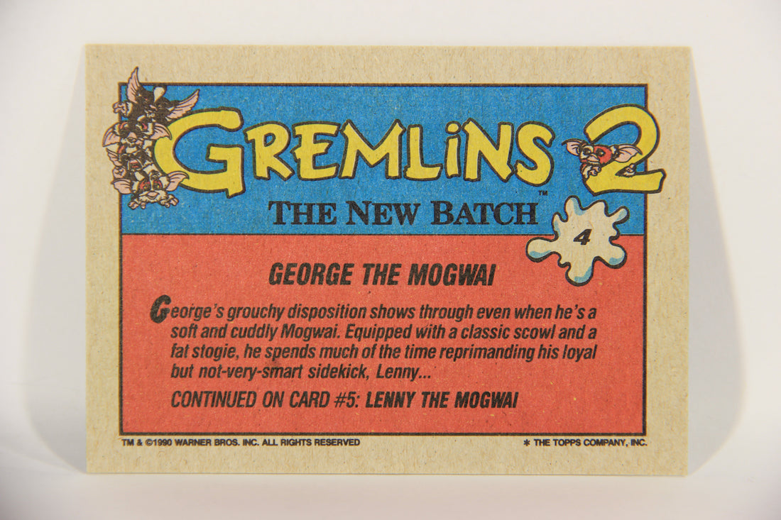 Gremlins 2 The New Batch 1990 Trading Card #4 George The Mogwai ENG L016343