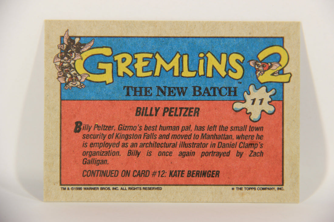 Gremlins 2 The New Batch 1990 Trading Card #11 Billy Peltzer ENG L016350
