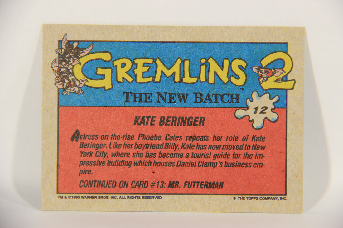 Gremlins 2 The New Batch 1990 Trading Card #12 Kate Beringer ENG L016351