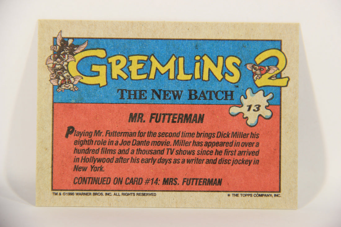 Gremlins 2 The New Batch 1990 Trading Card #13 Mr. Futterman ENG L016352
