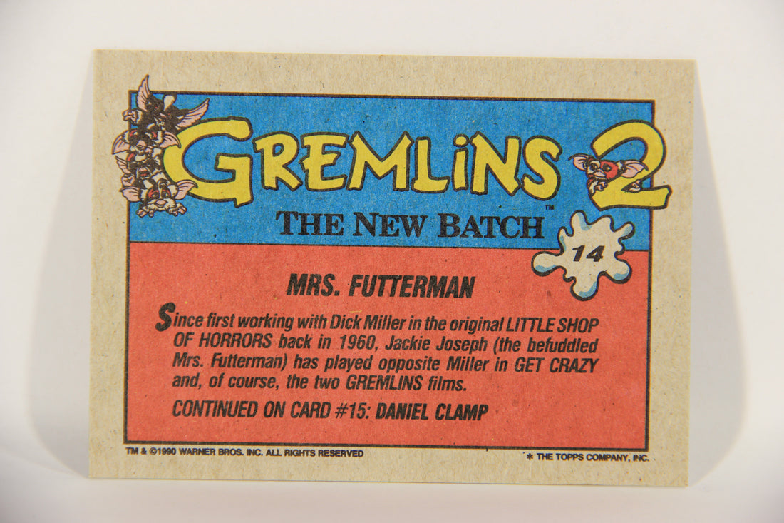 Gremlins 2 The New Batch 1990 Trading Card #14 Mrs. Futterman ENG L016353