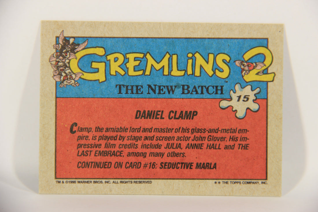Gremlins 2 The New Batch 1990 Trading Card #15 Daniel Clamp ENG L016354