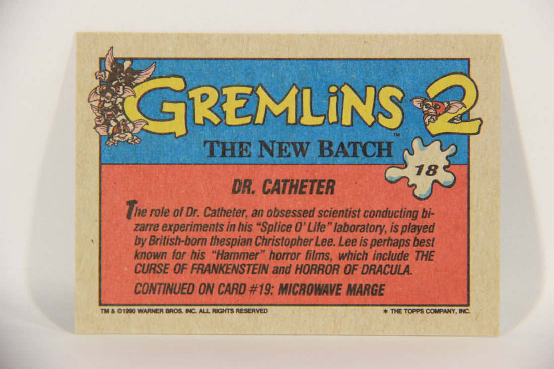 Gremlins 2 The New Batch 1990 Trading Card #18 Dr. Catheter ENG L016357