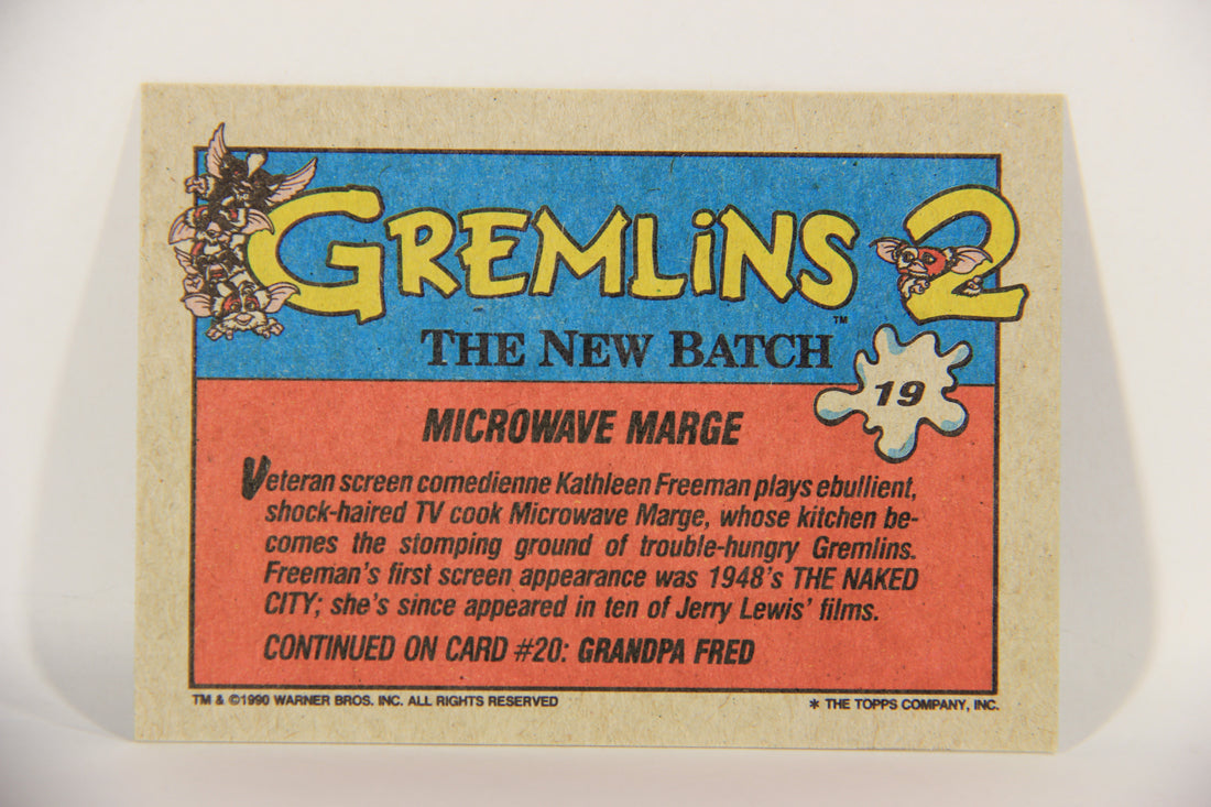 Gremlins 2 The New Batch 1990 Trading Card #19 Microwave Marge ENG L016358