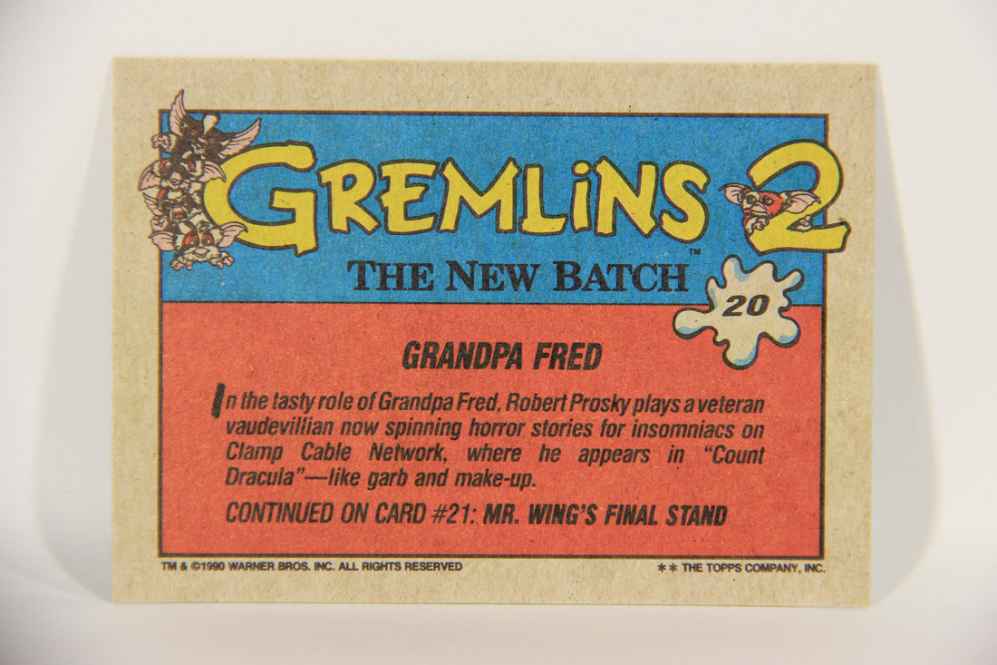 Gremlins 2 The New Batch 1990 Trading Card #20 Grandpa Fred ENG L016359
