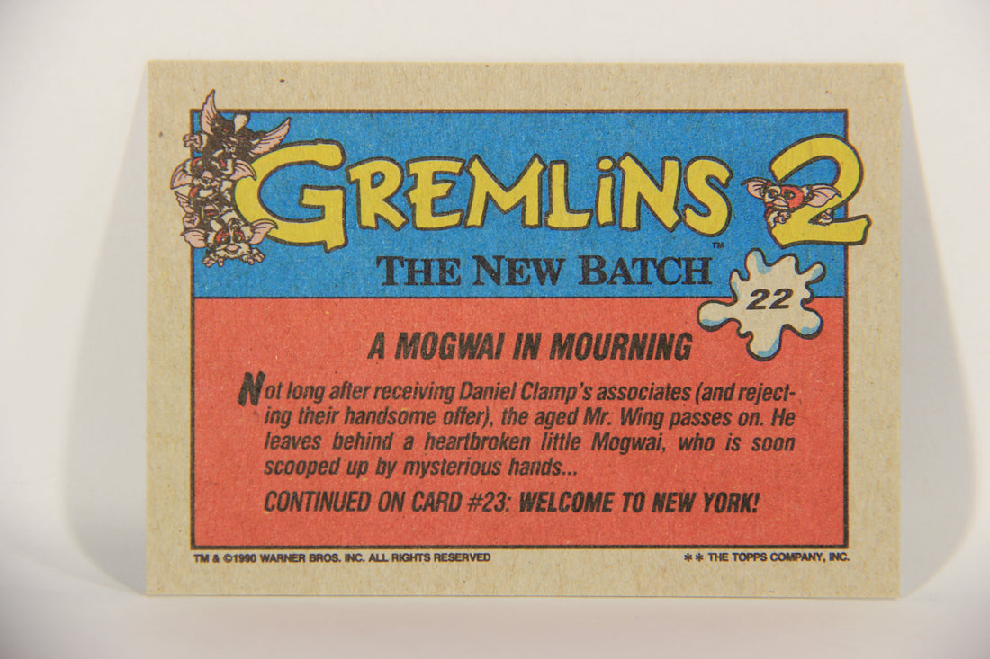 Gremlins 2 The New Batch 1990 Trading Card #22 A Mogwai In Mourning ENG L016361