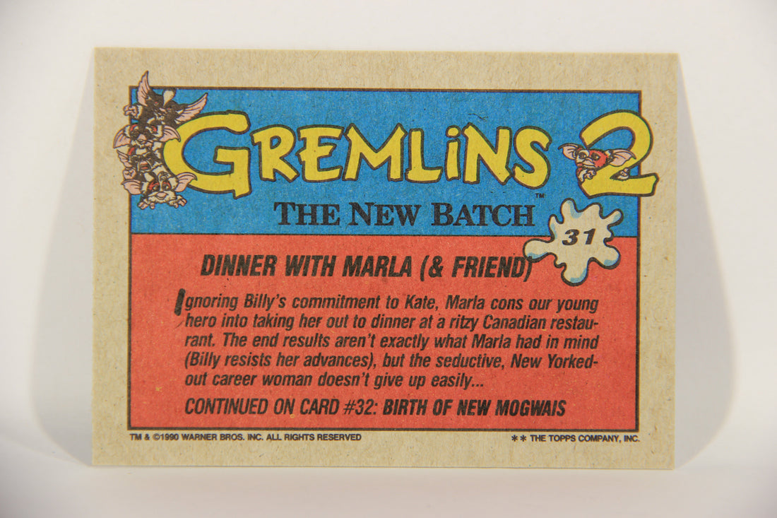 Gremlins 2 The New Batch 1990 Trading Card #31 Dinner With Marla ( & Friend ) L016370