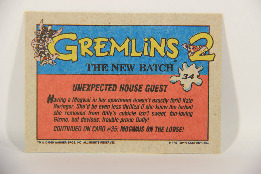 Gremlins 2 The New Batch 1990 Trading Card #34 Unexpected House Guest L016373