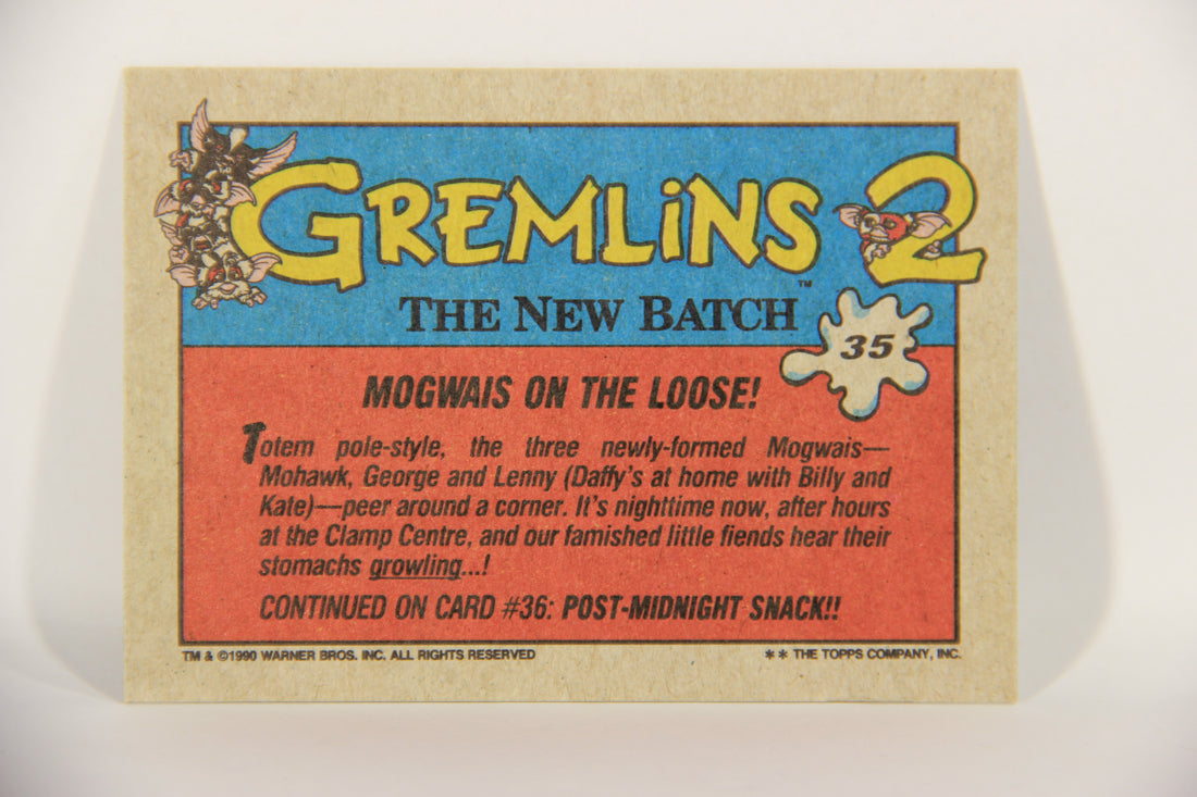 Gremlins 2 The New Batch 1990 Trading Card #35 Mogwais On The Loose ENG L016374