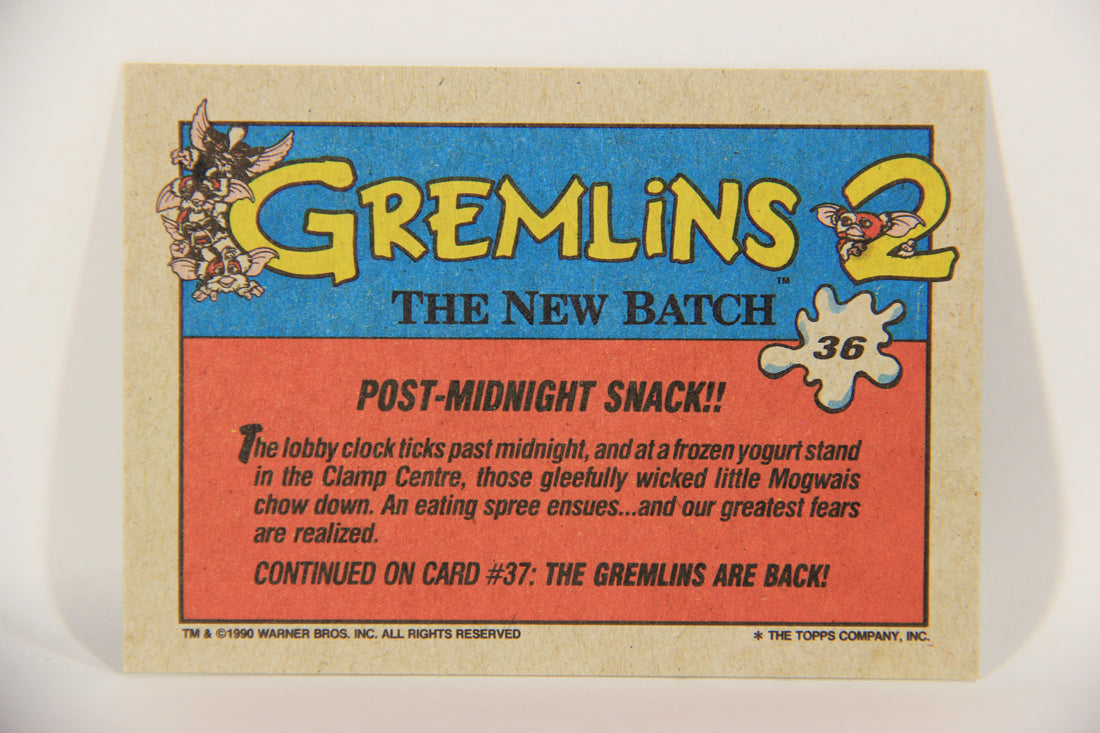 Gremlins 2 The New Batch 1990 Trading Card #36 Post-Midnight Snack ENG L016375