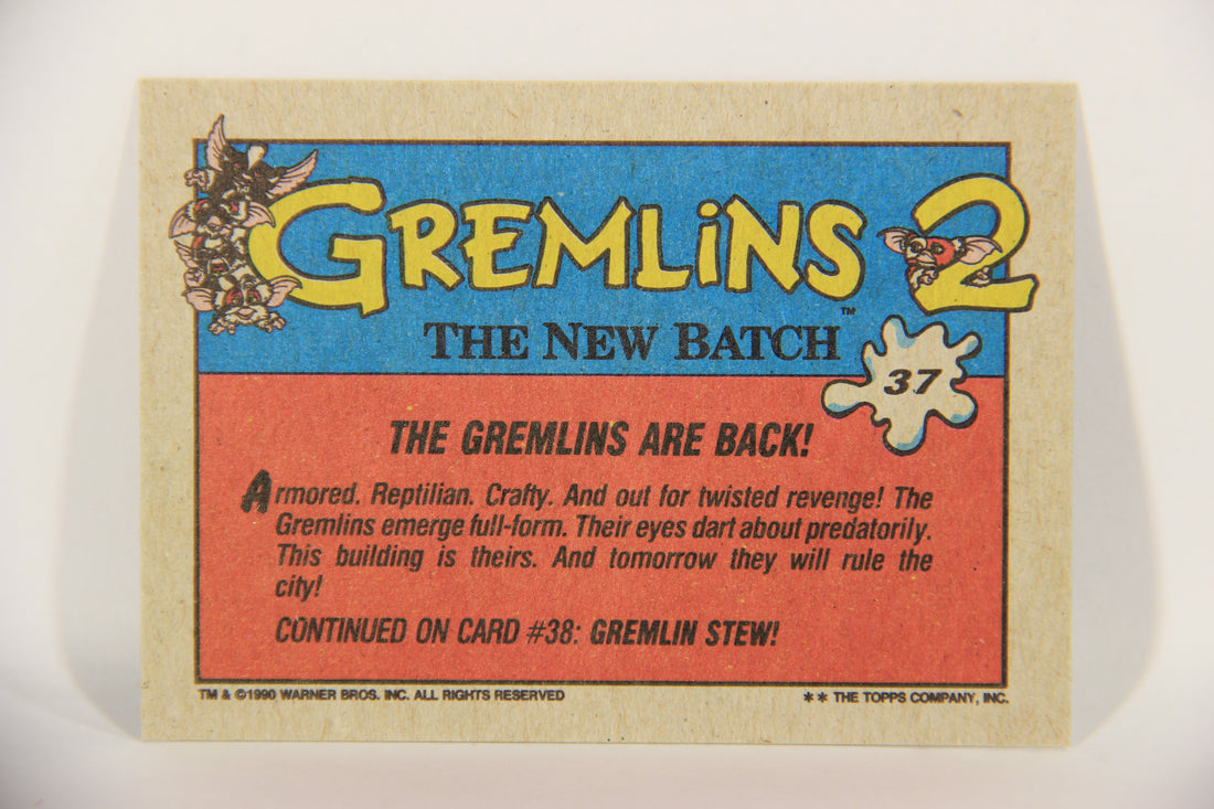 Gremlins 2 The New Batch 1990 Trading Card #37 The Gremlins Are Back ENG L016376