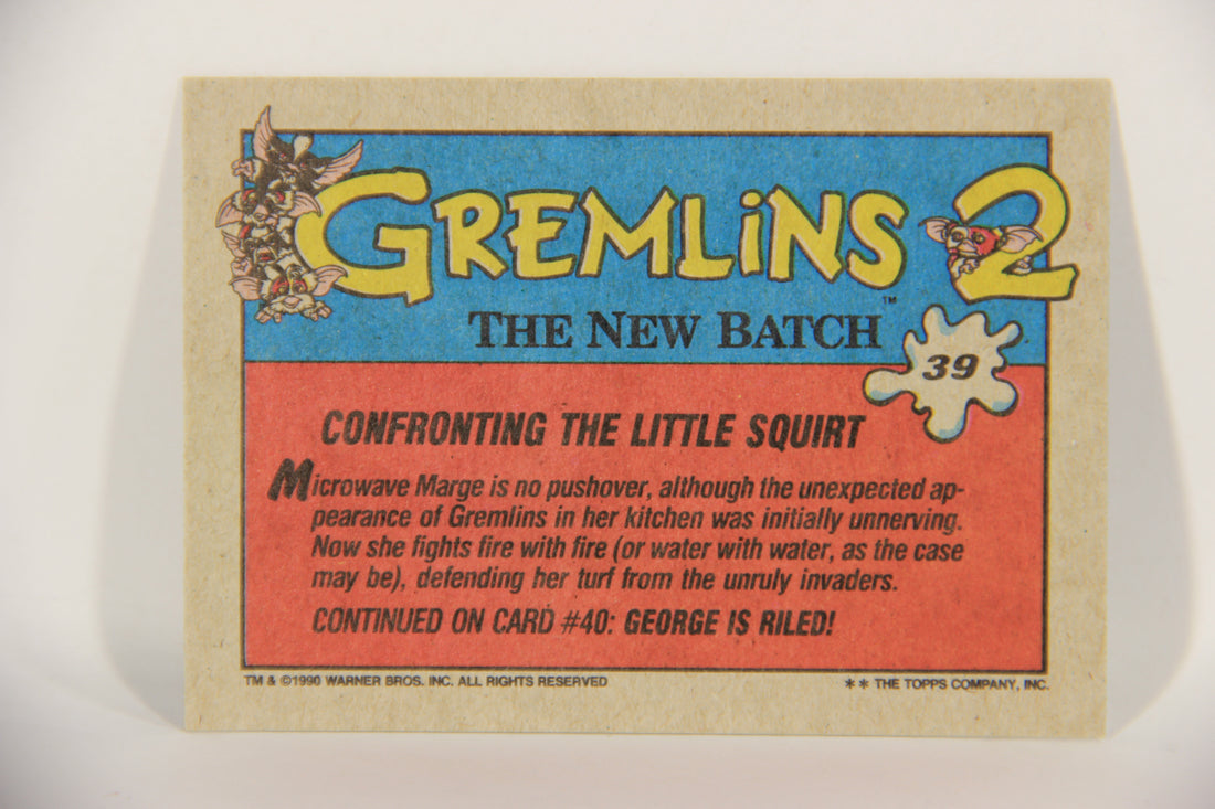 Gremlins 2 The New Batch 1990 Trading Card #39 Confronting The Little Squirt L016378