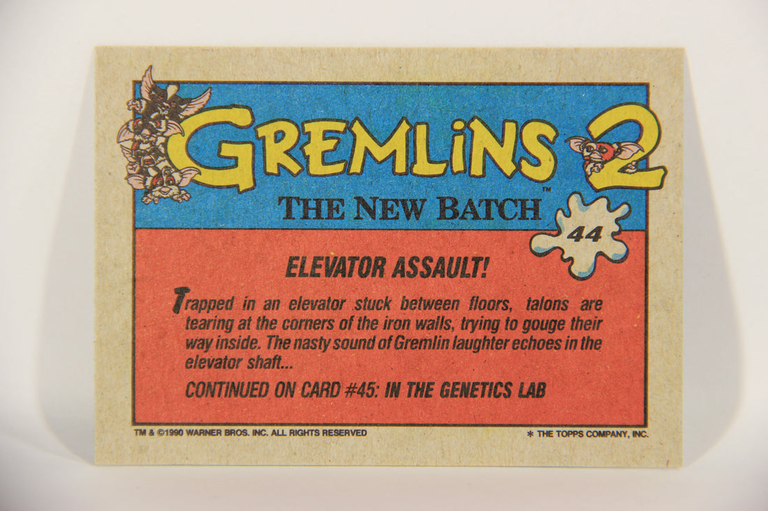 Gremlins 2 The New Batch 1990 Trading Card #44 Elevator Assault ENG L016383