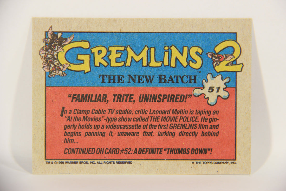 Gremlins 2 The New Batch 1990 Trading Card #51 Familiar Trite Uninspired ENG L016390