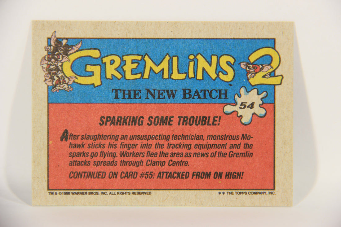 Gremlins 2 The New Batch 1990 Trading Card #54 Sparking Some Trouble ENG L016393