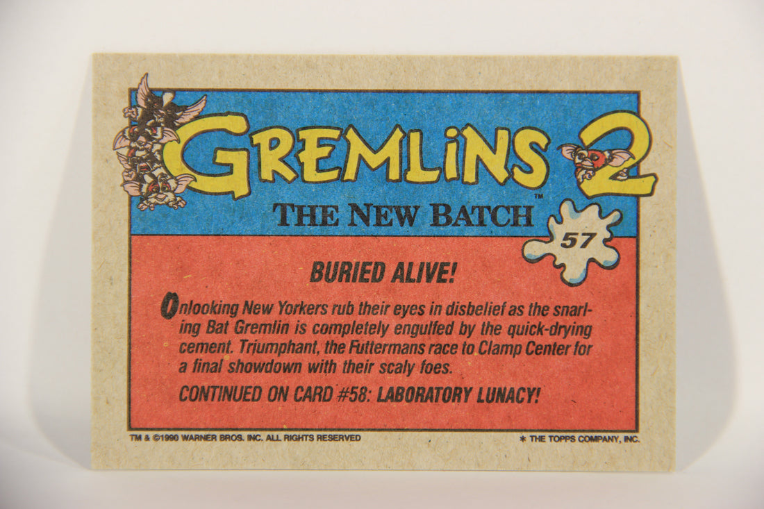 Gremlins 2 The New Batch 1990 Trading Card #57 Buried Alive ENG L016396