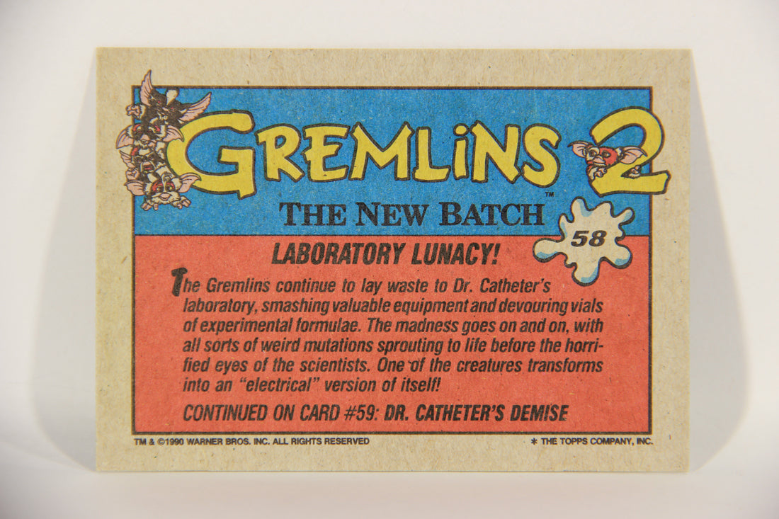 Gremlins 2 The New Batch 1990 Trading Card #58 Laboratory Lunacy ENG L016397