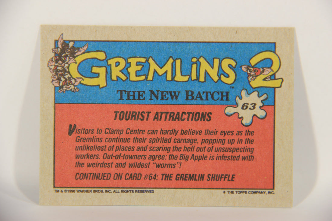 Gremlins 2 The New Batch 1990 Trading Card #63 Tourist Attractions ENG L016402