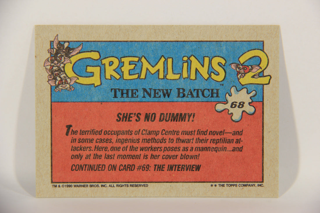 Gremlins 2 The New Batch 1990 Trading Card #68 She's No Dummy ENG L016407