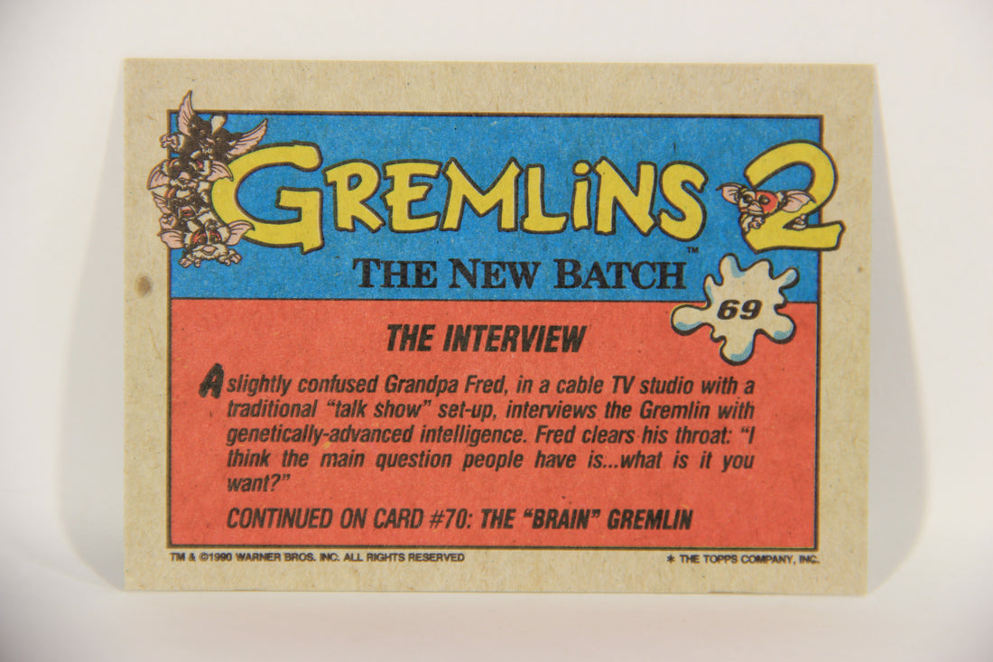 Gremlins 2 The New Batch 1990 Trading Card #69 The Interview ENG L016408