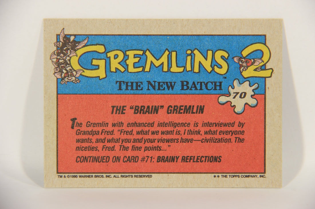 Gremlins 2 The New Batch 1990 Trading Card #70 The Brain Gremlin ENG L016409