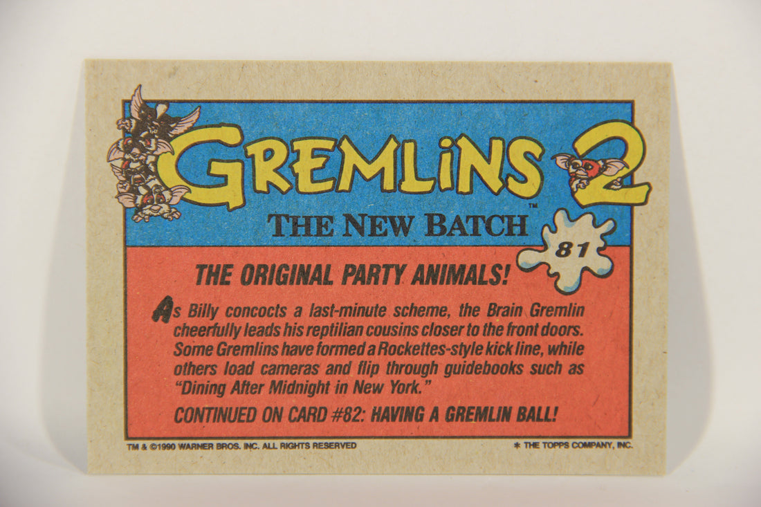 Gremlins 2 The New Batch 1990 Trading Card #81 The Original Party Animals ENG L016419
