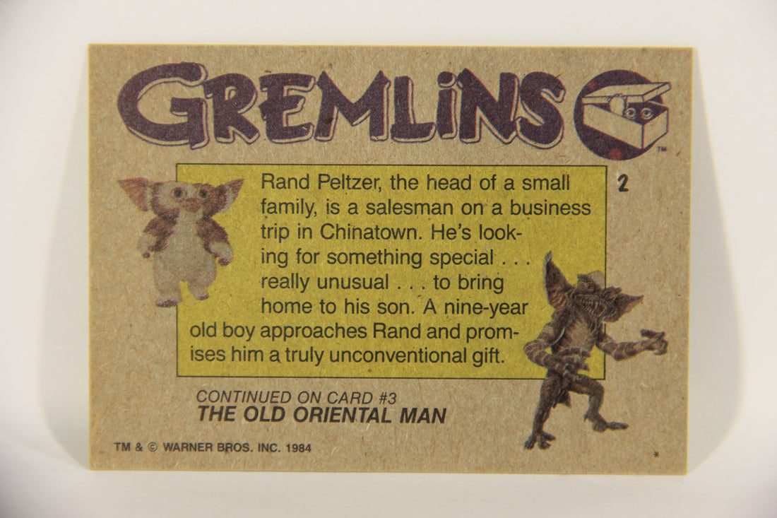 Gremlins 1984 Trading Card #2 A Special Gift ENG Topps L016428