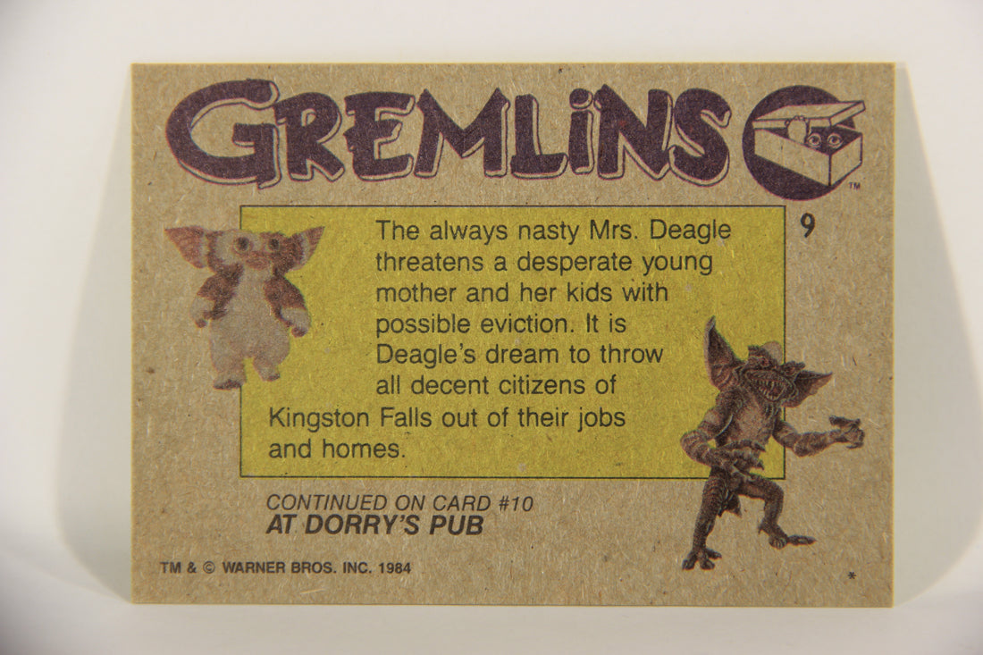 Gremlins 1984 Trading Card #9 Nasty Mrs. Deagle ENG Topps L016435