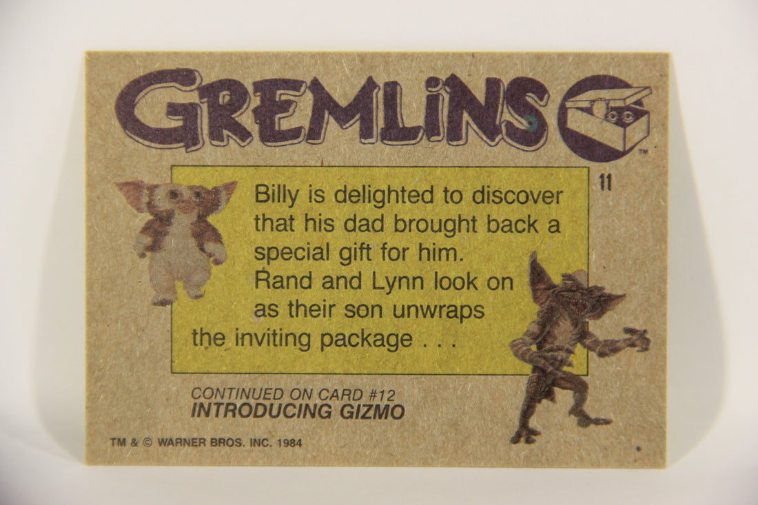 Gremlins 1984 Trading Card #11 A Present From Dad ENG Topps L016437