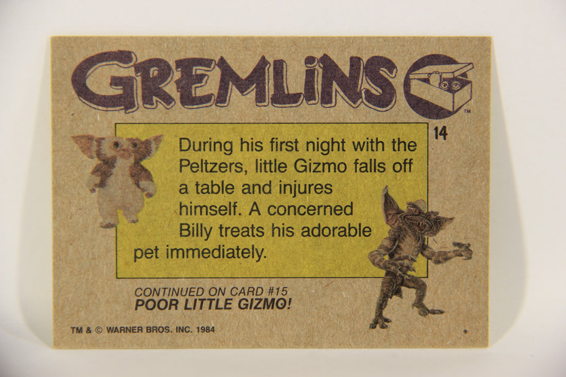 Gremlins 1984 Trading Card #14 Gizmo's Boo-Boo ENG Topps L016440