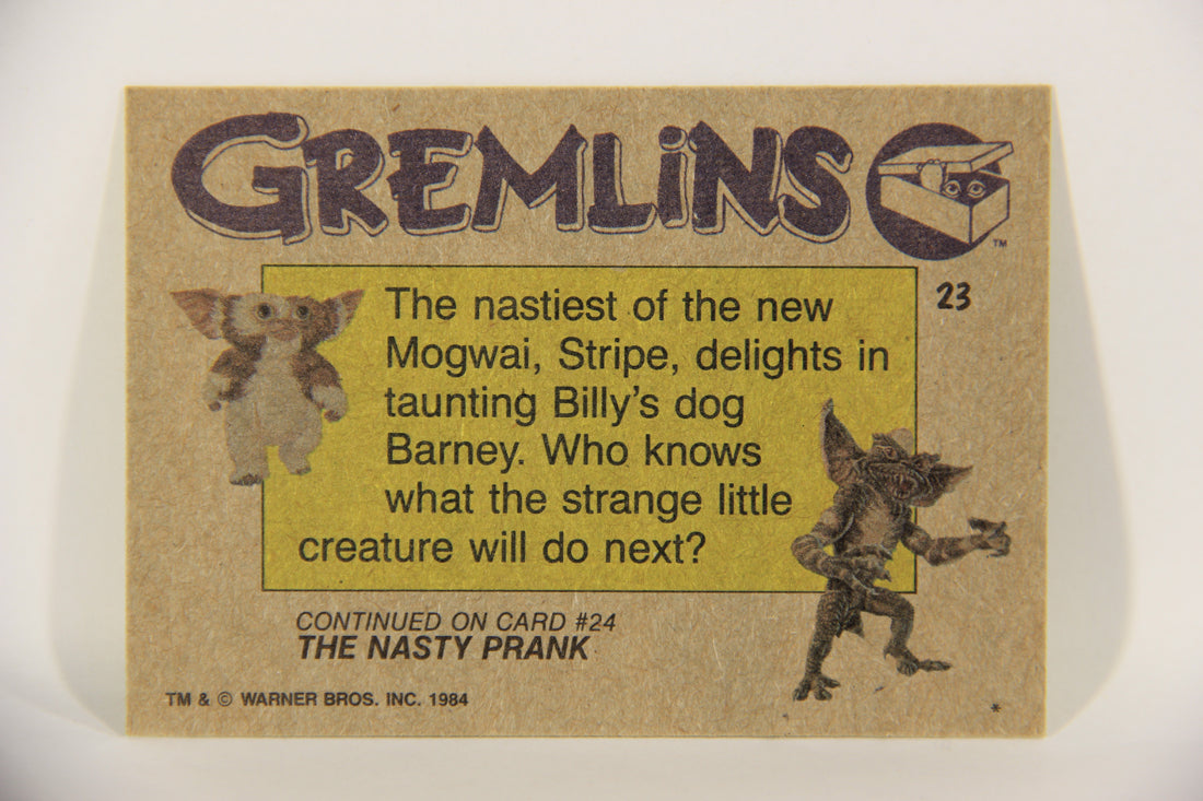 Gremlins 1984 Trading Card #23 Devious Stripe ENG Topps L016449