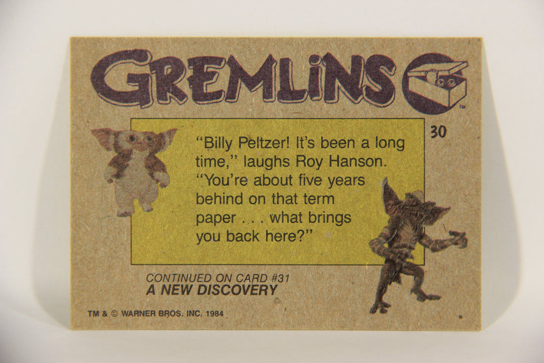 Gremlins 1984 Trading Card #30 The Science Teacher ENG Topps L016456