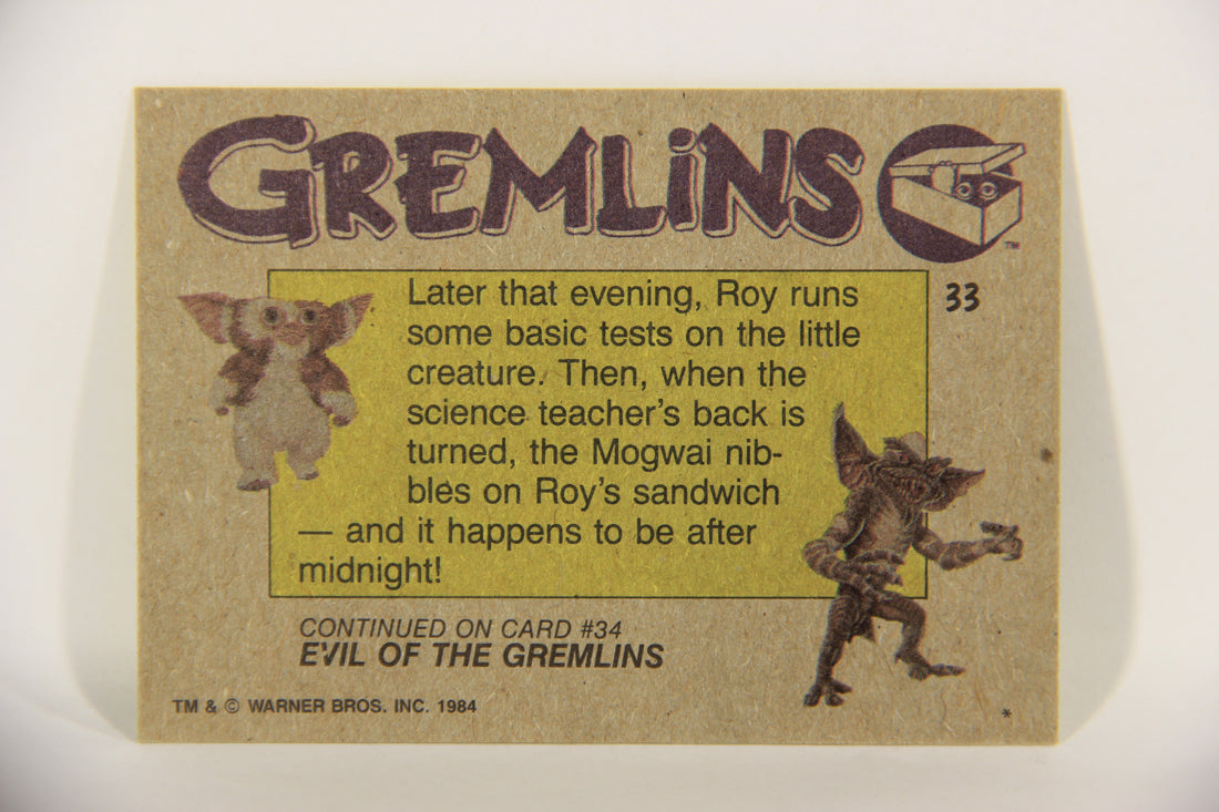 Gremlins 1984 Trading Card #33 ( Un ) Controlled Experiment ENG Topps L016459