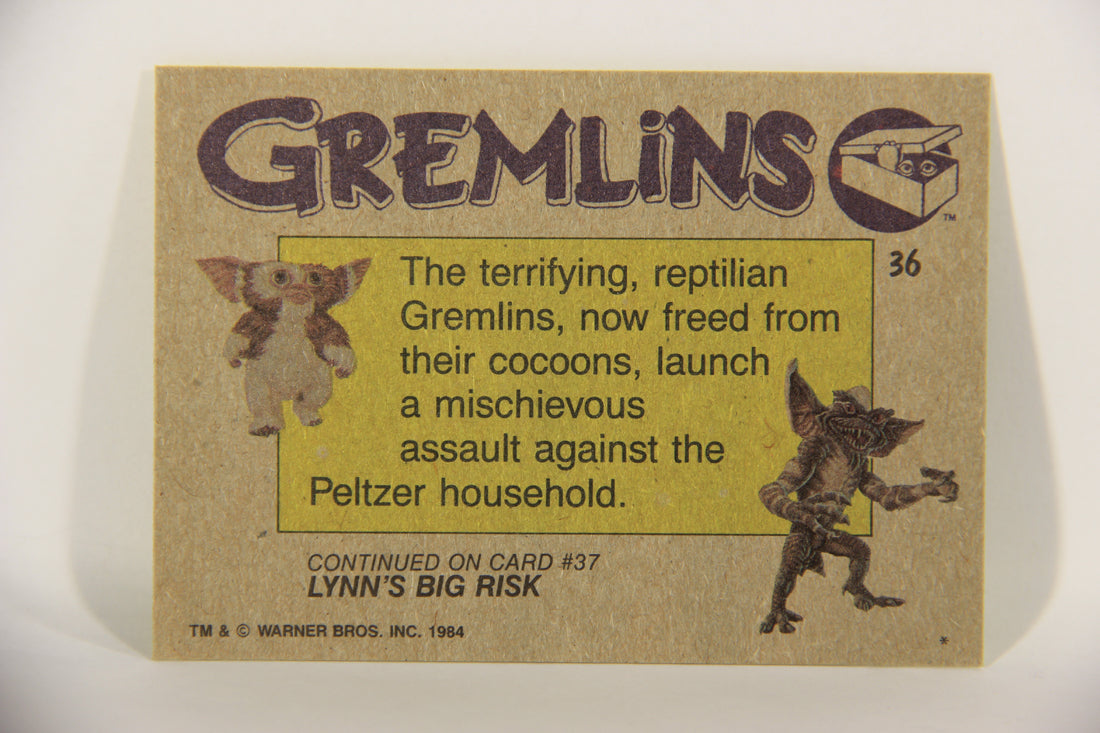 Gremlins 1984 Trading Card #36 Their Home Besieged ENG Topps L016462