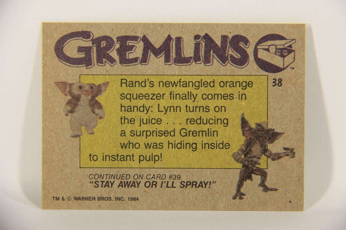 Gremlins 1984 Trading Card #38 Mashed Gremlin ENG Topps L016464