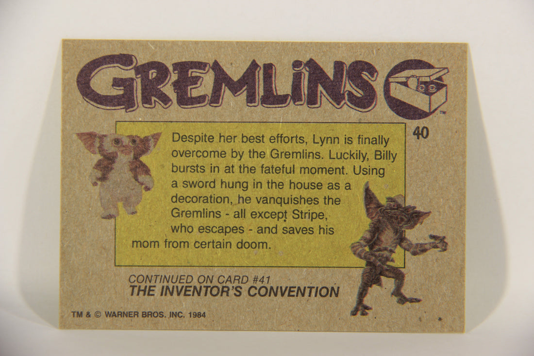 Gremlins 1984 Trading Card #40 Attacked ENG Topps L016466