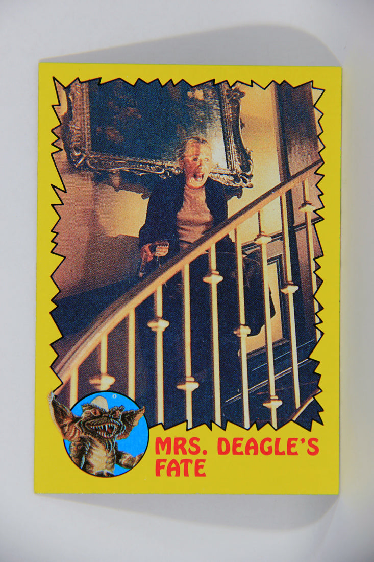 Gremlins 1984 Trading Card #45 Mrs. Deagle's Fate ENG Topps L016471