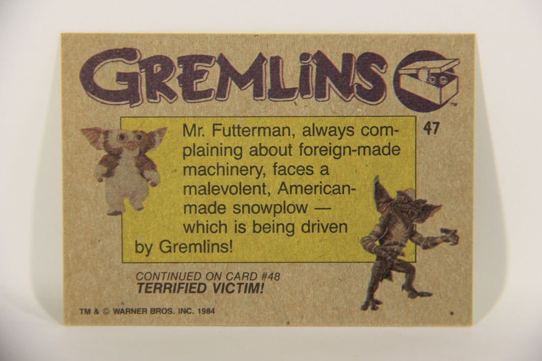 Gremlins 1984 Trading Card #47 Crashing Through ENG Topps L016473