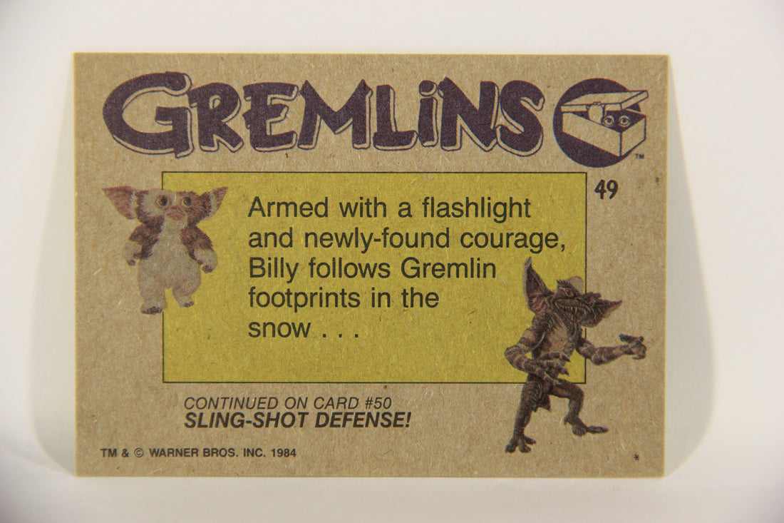 Gremlins 1984 Trading Card #49 Tracking The Gremlins ENG Topps L016475