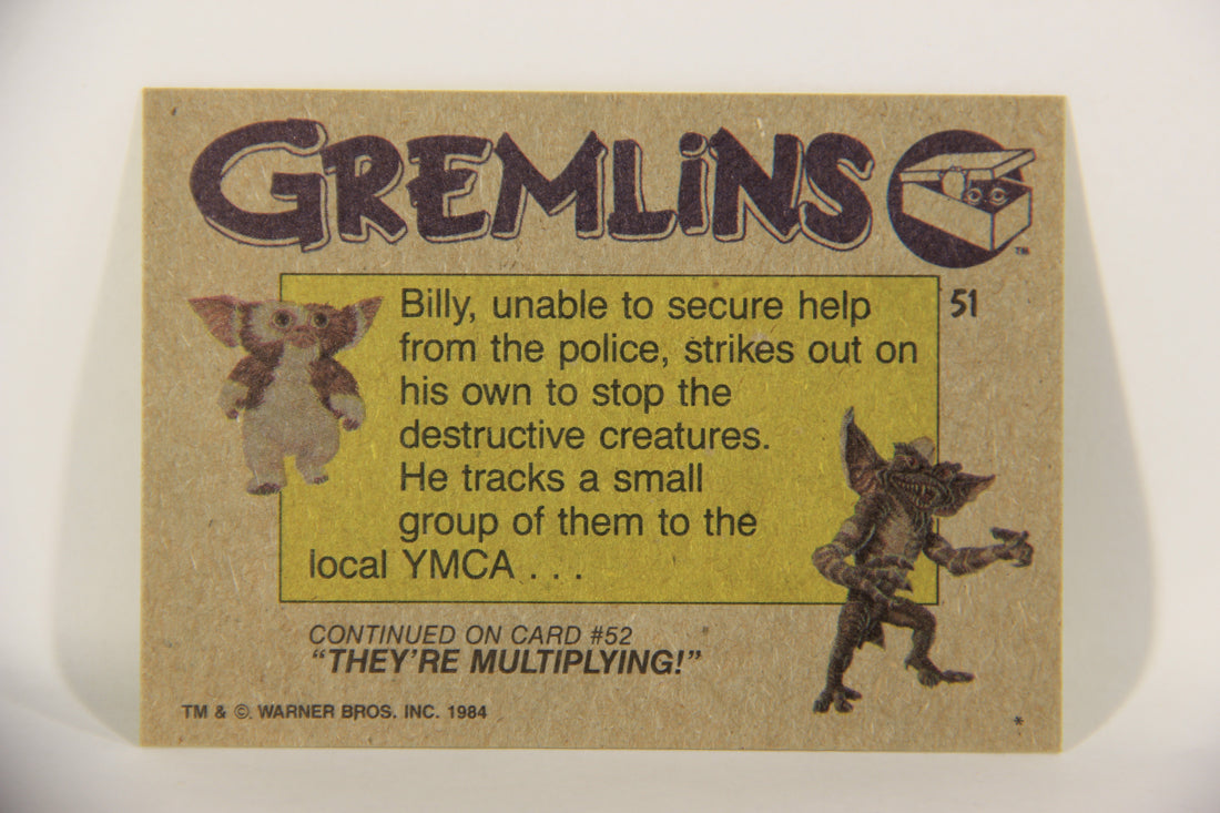 Gremlins 1984 Trading Card #51 Racing Against Time ENG Topps L016477